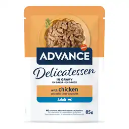 Zooplus Voordeelpakket: 48x85g Advance Delicatessen in Saus Kip nat kattenvoer aanbieding