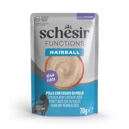 Zooplus Voordeelpak: Schesir Functions Mousse 24 x 70 g - Hairballs Kip & Kippenlever aanbieding
