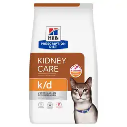 Zooplus 3 kg Hill's Prescription Diet k/d Kidney Care met zalm droogvoer voor katten aanbieding