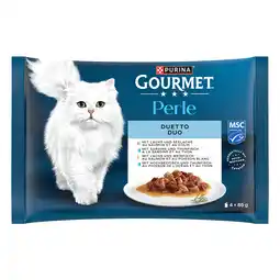 Zooplus 4 + 1 gratis! Gourmet Perle natvoer voor katten - Duetto di Mare Vis 20 x 85 g aanbieding