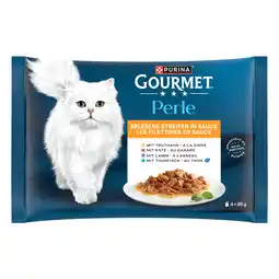 Zooplus 4 + 1 gratis! Gourmet Perle natvoer voor katten - Kalkoen, Tonijn, Eend & Lam 20 x 85 g aanbieding