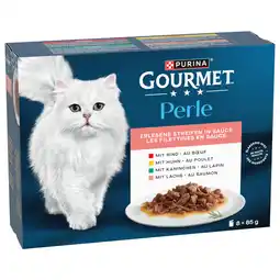 Zooplus 4 + 1 gratis! Gourmet Perle natvoer voor katten - Rund, Kip, Konijn & Lam (40 x 85 g) aanbieding