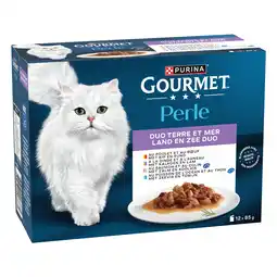 Zooplus 4 + 1 gratis! Gourmet Perle natvoer voor katten - Duo van land en zee (60 x 85 g) aanbieding