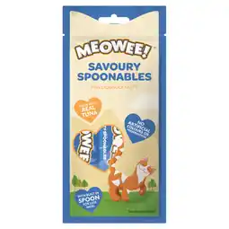 Zooplus 2 + 1 gratis Meowee Spoonables kattensnacks 56 g of 112 g aanbieding