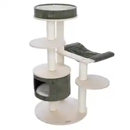 Zooplus Modern Living krabpaal Helsinki M 58x58x112cm, groen kat aanbieding