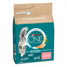 Zooplus 50 % korting! 2 x Purina One droogvoer voor katten - Adult met zalm & volkoren granen (2 x 2,8 kg) aanbieding