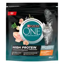 Zooplus 50% korting! 2 x Purina One natvoer voor katten - Kip High Protein (2 x 650 g) aanbieding
