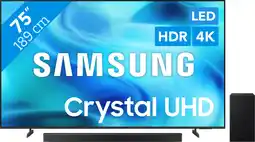 Coolblue Samsung Led 75 U8070H (2026) + Samsung HW-B750F (2025) aanbieding