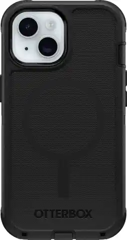 Coolblue OtterBox Defender Apple iPhone 13, 14 en 15 Back Cover met Magneet Zwart aanbieding