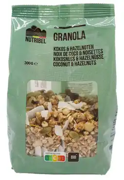 De Online Drogist Nutribel Granola Kokos & Hazelnoten aanbieding