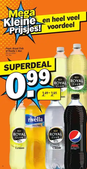 Albert Heijn Pepsi, Royal Club of Rivella 1 liter aanbieding