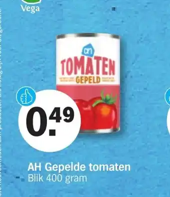 Albert Heijn Gepelde tomaten blik 400 gram aanbieding