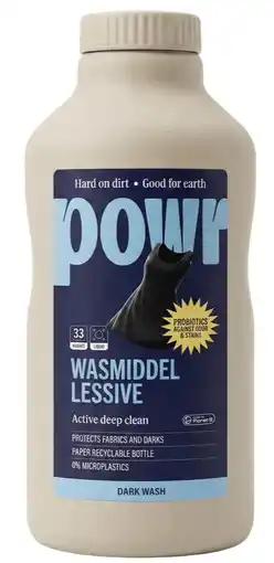 De Online Drogist Powr Vloeibaar Wasmiddel Donkere Was aanbieding