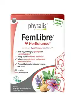 De Online Drogist Physalis FemLibre Tabletten aanbieding