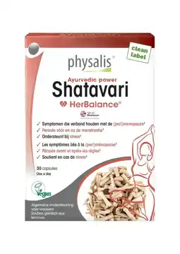 De Online Drogist Physalis Shatavari Capsules aanbieding