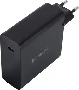Coolblue BlueBuilt 140W GaN Usb C Oplader Zwart aanbieding