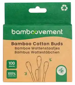 De Online Drogist Bamboovement Bamboe Wattenstaafjes 100ST aanbieding