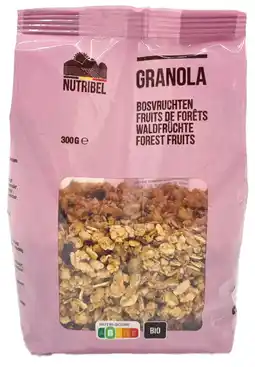 De Online Drogist Nutribel Granola Bosvruchten 300GR aanbieding