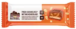 De Online Drogist Nutribel Pinda-Karamelreep Melkchocolade 40GR aanbieding