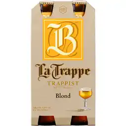 Dekamarkt La Trappe Blond 4x 33 cl aanbieding