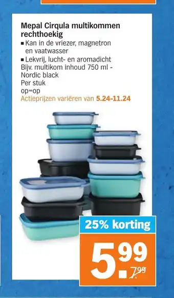 Albert Heijn Mepal Cirqula multikommen rechthoekig aanbieding