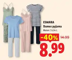 Lidl Esmara dames pyjama aanbieding