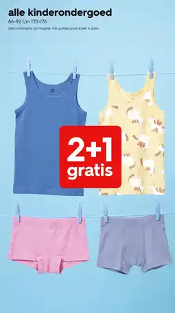 HEMA alle kinderondergoed aanbieding