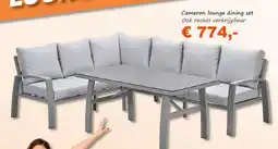 Tuinmeubelland Cameron lounge dining set aanbieding