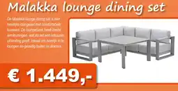 Tuinmeubelland Malakka lounge dining set aanbieding
