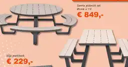 Tuinmeubelland Sarria picknick set aanbieding