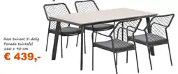Tuinmeubelland Ross tuinset 5-delig aanbieding