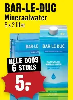 Dirck 3 bar-le-duc mineraalwater aanbieding