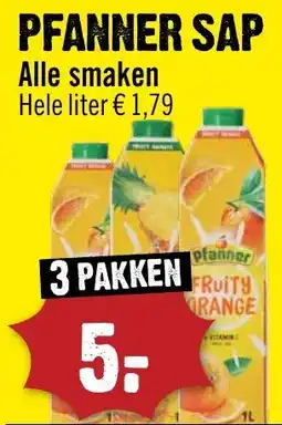Dirck 3 Pfanner sap aanbieding