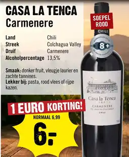 Dirck 3 Casa la Tenca Carmenere aanbieding