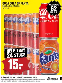 Dirck 3 Coca Cola of Fanta aanbieding
