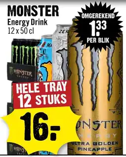Dirck 3 monster energy drink aanbieding