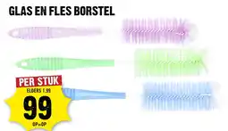 Dirck 3 glas en fles borstel aanbieding