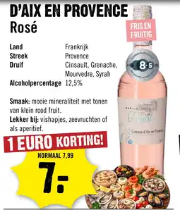 Dirck 3 D'aix en Provence Rosé aanbieding