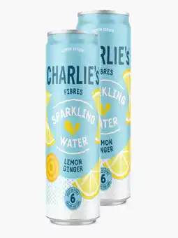 Flink Charlie's Fibres Lemon Ginger blik 33cl 2x aanbieding
