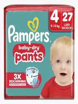 Flink Pampers Baby dry pants luierbroekjes maat 4 27st aanbieding