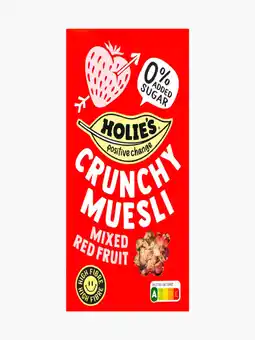 Flink Holie's Crunchy muesli red fruit 400gr aanbieding