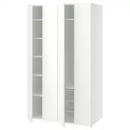 IKEA Lastare Kledingkastcombinatie, wit, 120x62x201 cm aanbieding