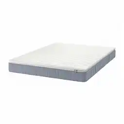 IKEA Lichtgrijze vesterÖy pocketveringmatras met zacht schuimrubberen bovenblad, rechthoekige vorm aanbieding