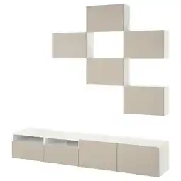 IKEA BestÅ tv-opbergcombo met planken en media-opslag aanbieding