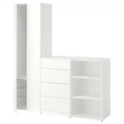 IKEA Lastare Opbergcombinatie, wit, 180x42x201 cm aanbieding