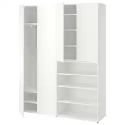 IKEA Lastare Kledingkastcombinatie, wit, 160x42x201 cm aanbieding