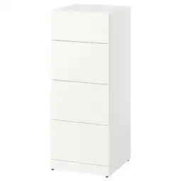 IKEA Lastare Ladekast met 4 lades, wit, 40x42x100 cm aanbieding