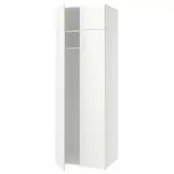 IKEA Lastare Kledingkastcombinatie, wit/met verhogingsdeel, 80x62x237 cm aanbieding