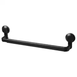 IKEA Zwart tisken uitschuifbaar handdoekenrek, strak modern design aanbieding