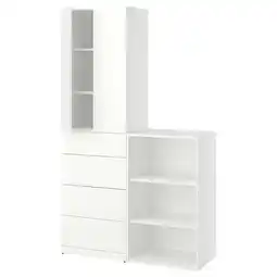 IKEA Lastare Opbergcombinatie, wit, 120x42x201 cm aanbieding